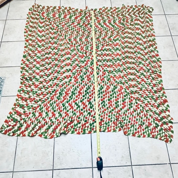 handmade vintage Other - Handcrafted Multicolor Crochet Throw Blanket